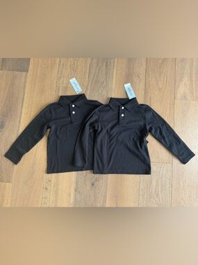 Lot of XS(4/5) Boys Uniform Long Sleeve Polos - NEW WITH TAGS